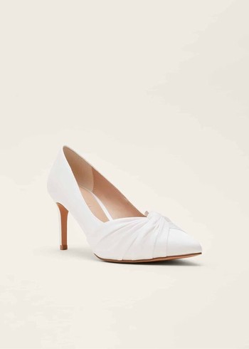 Phase Eight Kendal Court Heels White USA | 7468032-BE